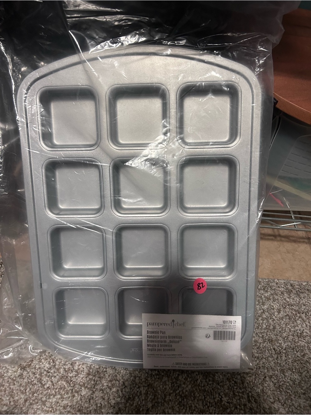 Pampered Chef Brownie Pan (Item Number 101170).
